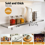 Cefito Commercial Stainless Steel Wall Shelf Kitchen Storage Rack 1200x300mm - 45-Degree Angle