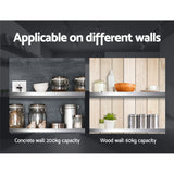 Cefito 1800mm Stainless Steel Kitchen Wall Shelf Mounted Rack - Top-Down View