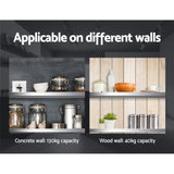 Cefito 900mm Stainless Steel Kitchen Wall Shelf Mounted Rack - Top-Down View