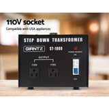 Giantz 1000 Watt Step Down Transformer - Top-Down View