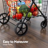 Emajin Foldable Shopping Trolley Cart - 45-Degree Angle