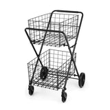 Emajin Foldable Shopping Trolley Cart - Close-Up Angle
