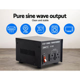 Giantz Step Down Transformer 200W 240V TO 110V Stepdown Voltage Converter AU-US - 45-Degree Angle