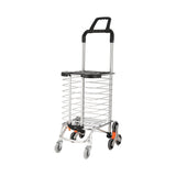 Emajin Shopping Cart Trolley 35L Foldable Climbing Wheels - Side View