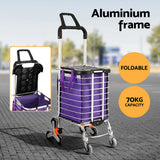 Emajin Shopping Cart Trolley 35L Foldable Climbing Wheels - 45-Degree Angle