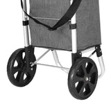 Emajin Shopping Trolley Cart 45KG Foldable Grey - Top-Down View