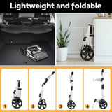 Emajin Shopping Trolley Cart 45KG Foldable Grey - 45-Degree Angle