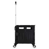 Emajin Shopping Trolley Cart 75L Foldable Black - Side View