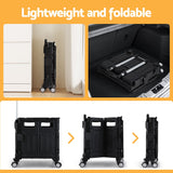 Emajin Shopping Trolley Cart 75L Foldable Black - 45-Degree Angle
