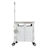 Emajin Shopping Trolley Cart 75L Foldable White - Side View