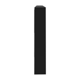 Welba Bathroom Mirror Cabinet LED Wall Storage 1200x750mm Black - Front View
