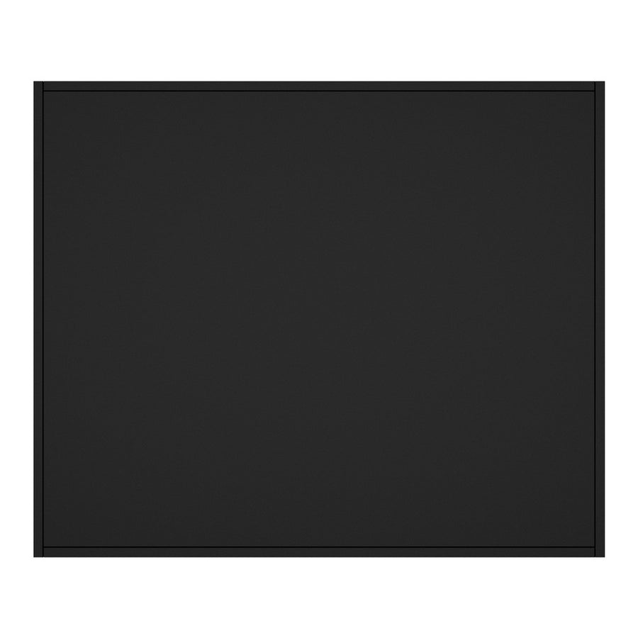 Welba Bathroom Mirror Cabinet LED Wall Storage 900x750mm Black, LED Lights