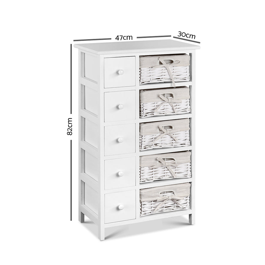 Artiss 5 Chest of Drawers with 5 Baskets - MAY, image 4