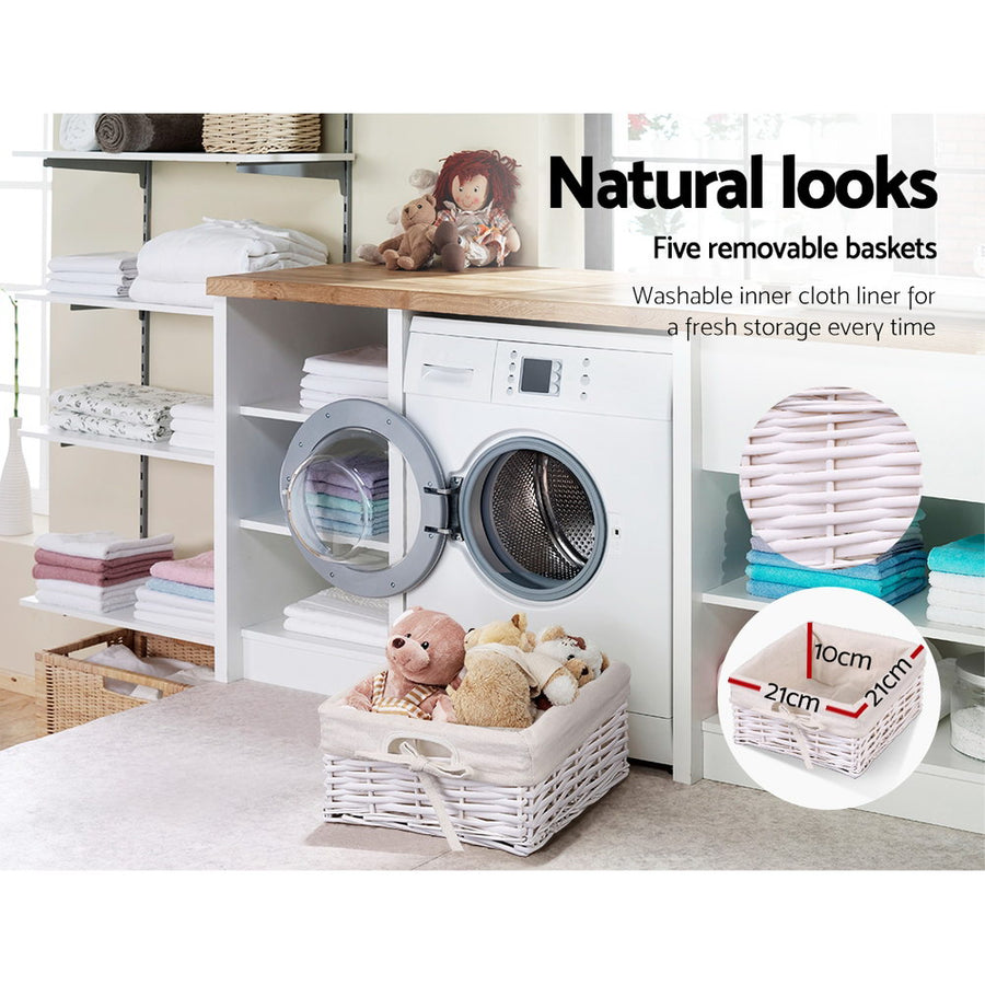 Artiss 5 Chest of Drawers with 5 Baskets - MAY, image 8