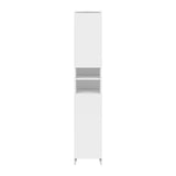 Oikiture Bathroom Cabinet Tall Slim White