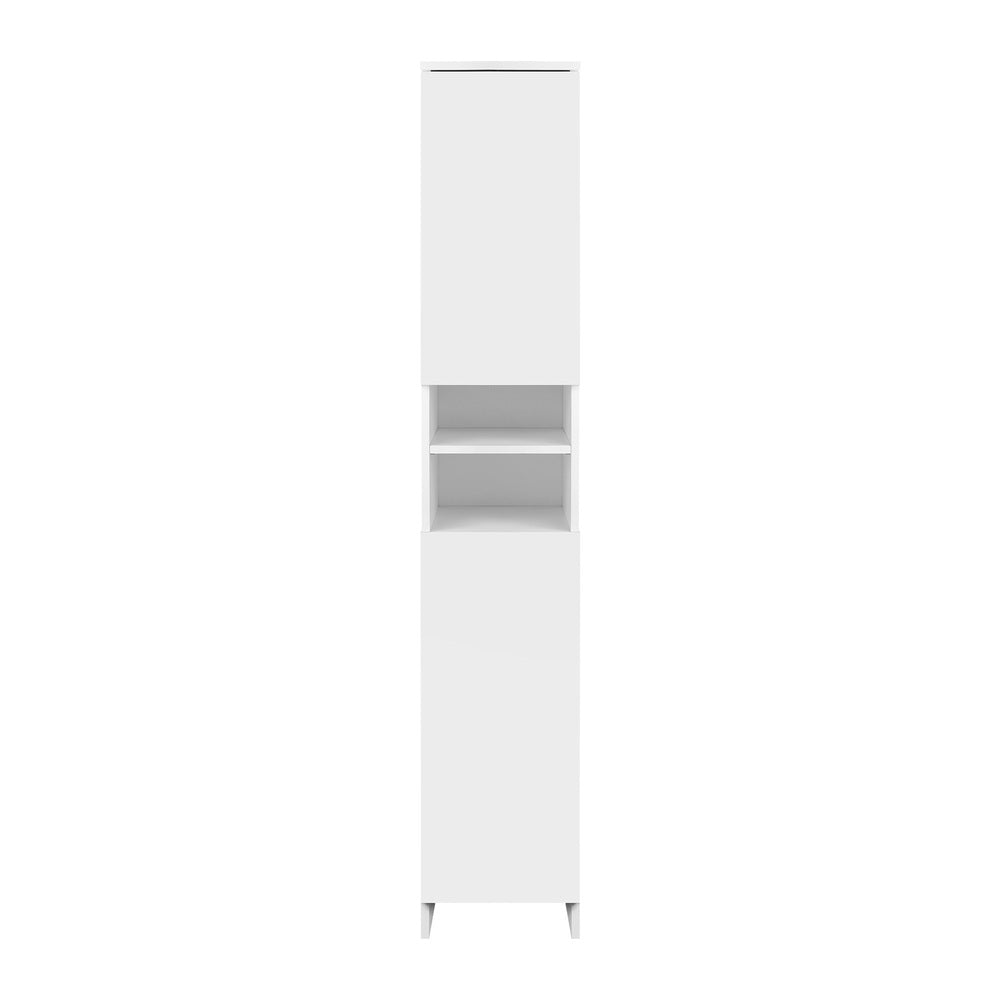 Oikiture Bathroom Cabinet Tall Slim White
