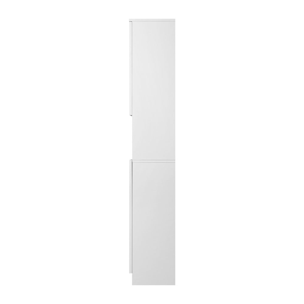 Oikiture Bathroom Cabinet Tall Slim White