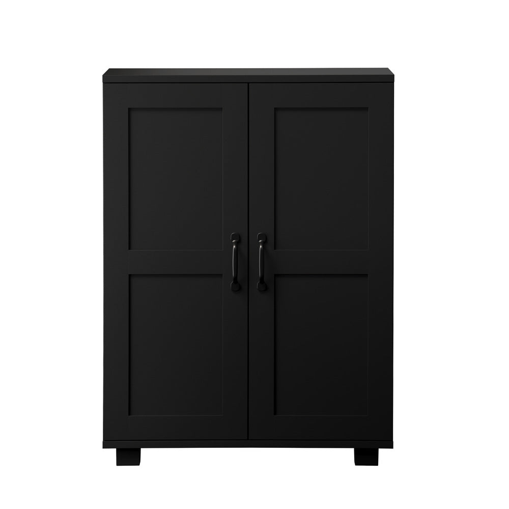 Oikiture Storage Cabinet Buffet Sideboard 2 Door Black