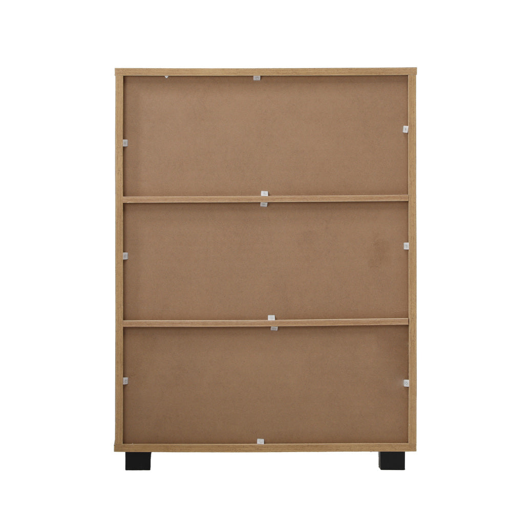 Oikiture Storage Cabinet Buffet Sideboard 2 Door Natural