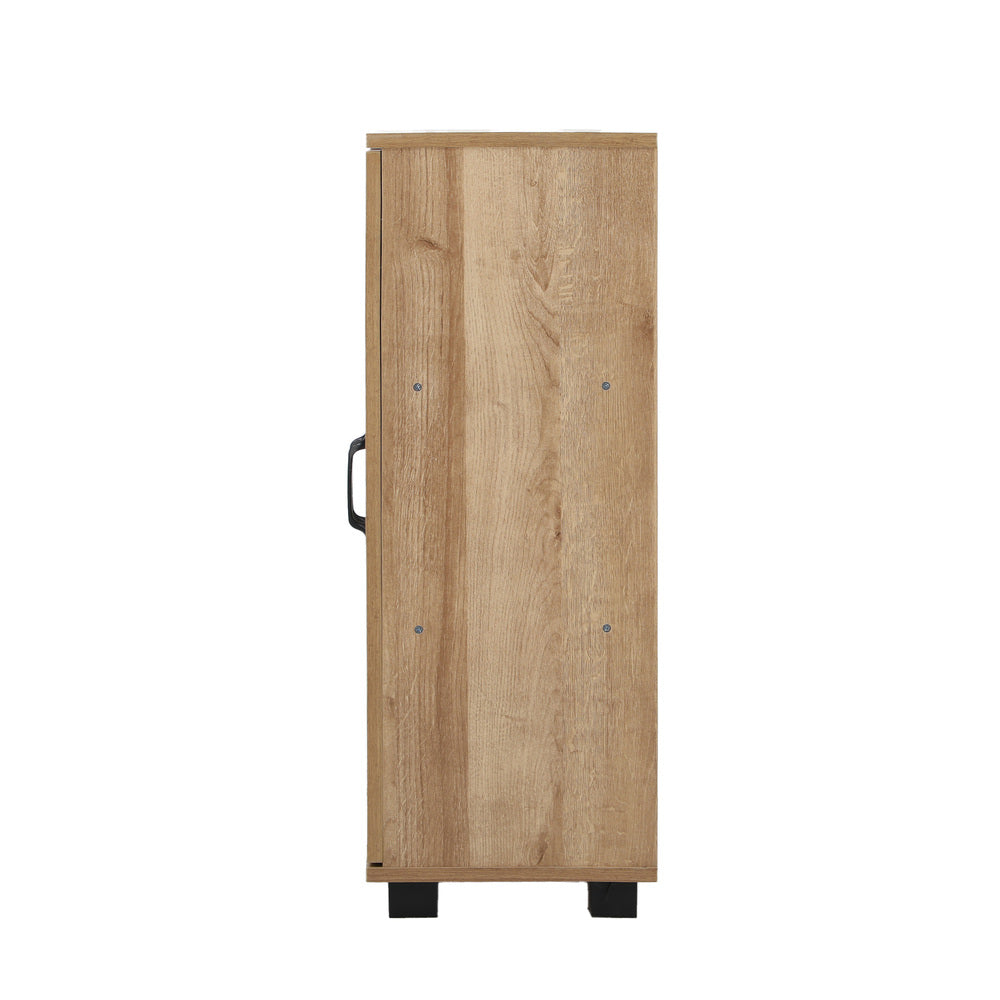 Oikiture Storage Cabinet Buffet Sideboard 2 Door Natural