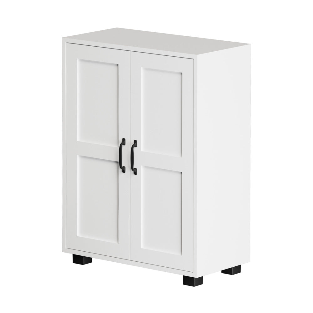 Oikiture Storage Cabinet Buffet Sideboard 2 Door White