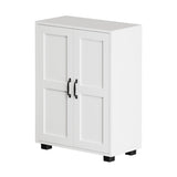 Oikiture Storage Cabinet Buffet Sideboard 2 Door White