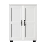 Oikiture Storage Cabinet Buffet Sideboard 2 Door White