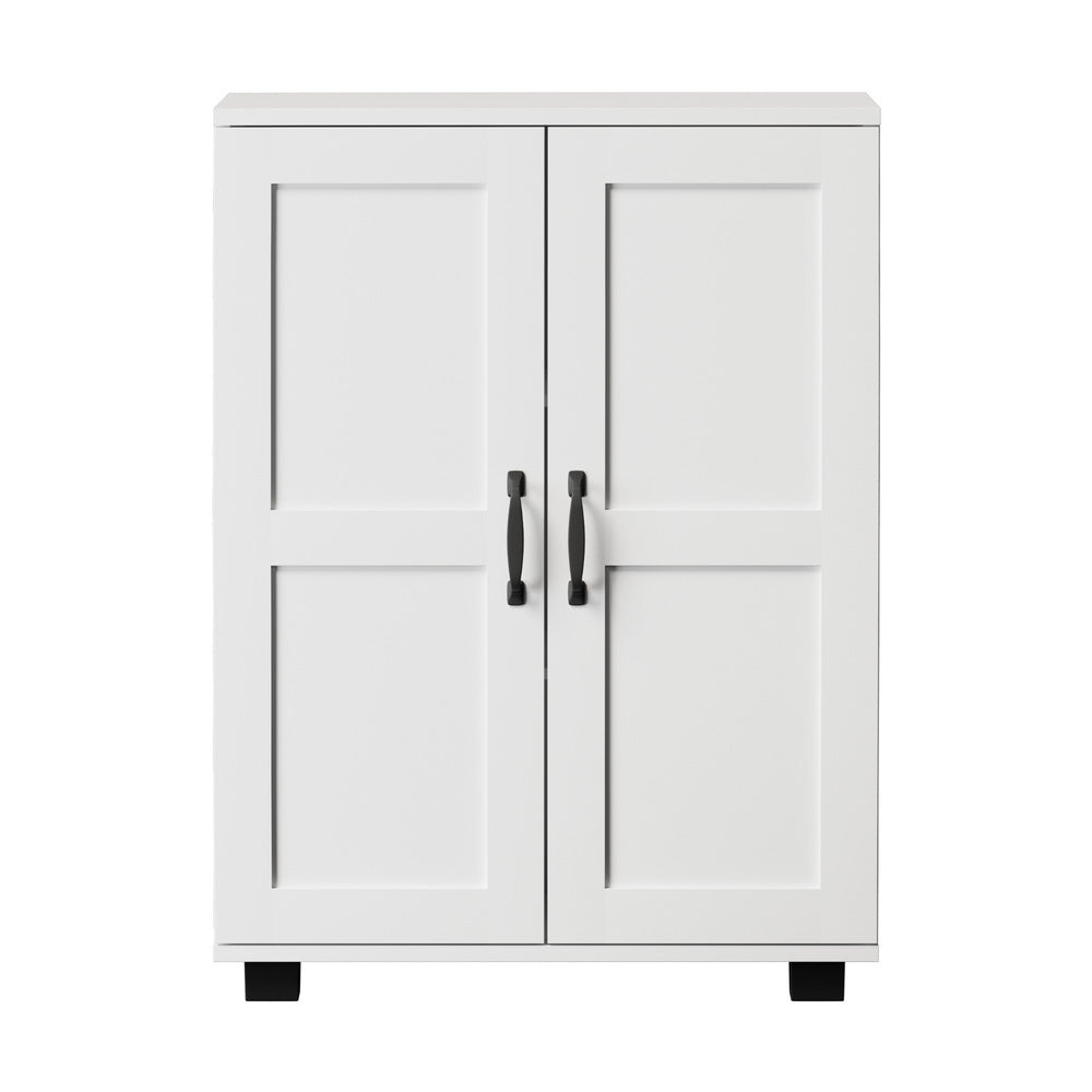 Oikiture Storage Cabinet Buffet Sideboard 2 Door White