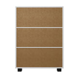 Oikiture Storage Cabinet Buffet Sideboard 2 Door White - Front View