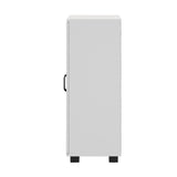 Oikiture Storage Cabinet Buffet Sideboard 2 Door White - Side View