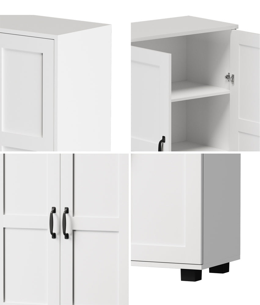 Oikiture Storage Cabinet Buffet Sideboard 2 Door White