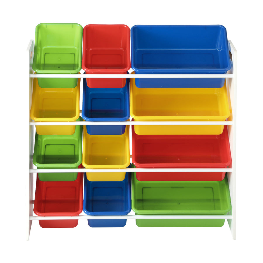 Oikiture Kids Toy Box Organiser 12 Bins