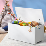Oikiture Kids Toy Storage Box Wooden Chest Container
