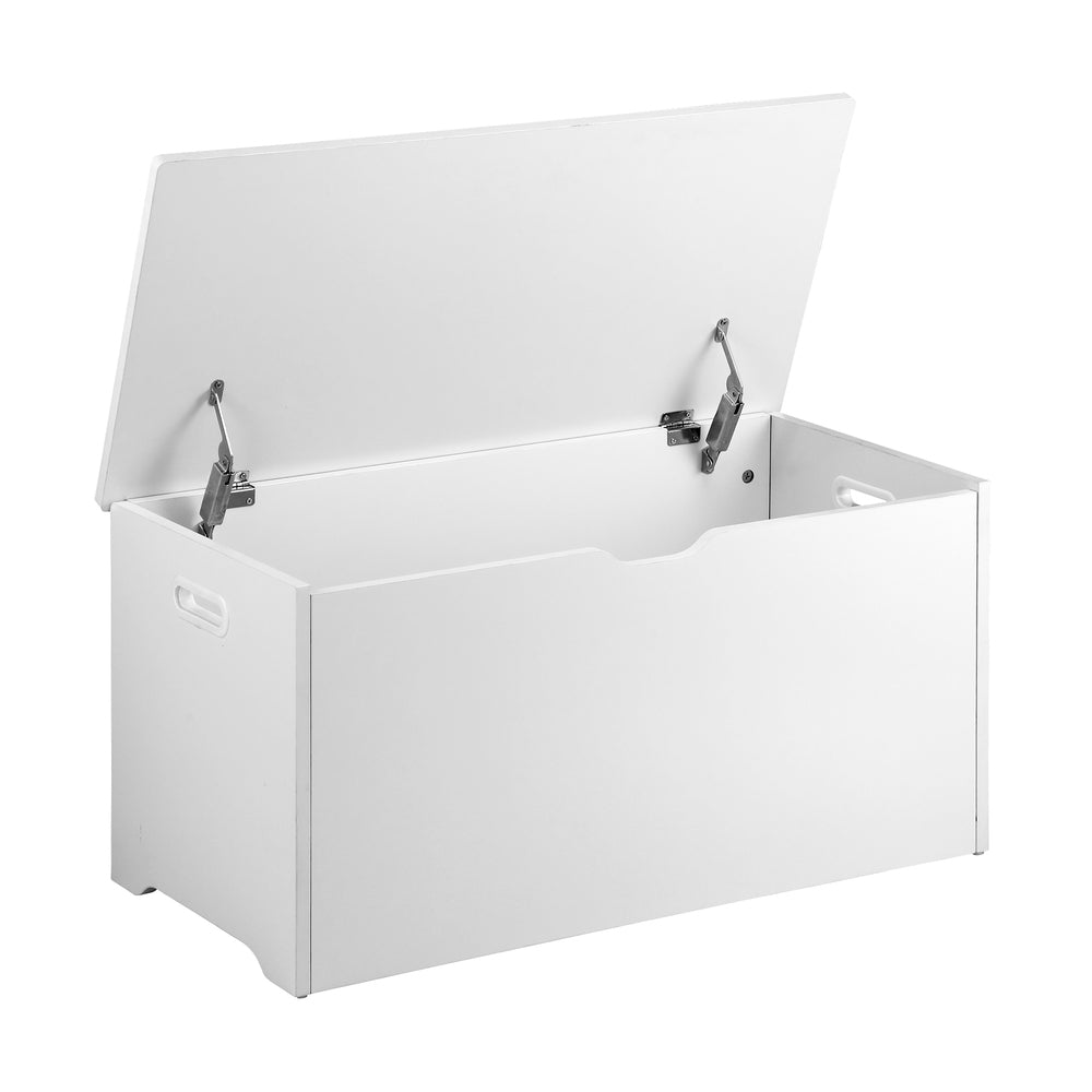 Oikiture Kids Toy Storage Box Wooden Chest Container