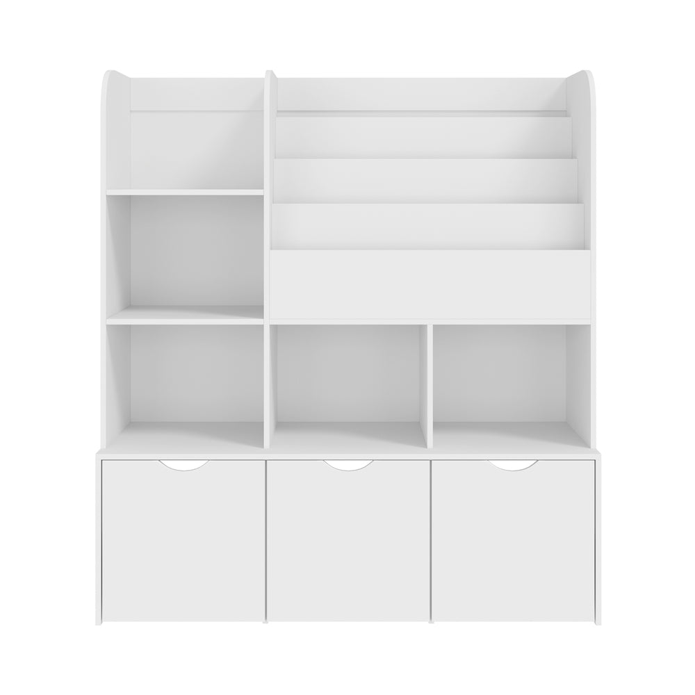 Oikiture Kids Bookcase Toy Organiser Cabinet With Chest