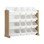 Oikiture 16 Bins 4-Tier Kids Toy Organiser Storage Rack
