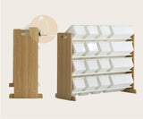Oikiture 16 Bins 4-Tier Kids Toy Organiser Storage Rack