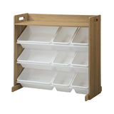 Oikiture 9 Bins Kids Toy Box Organiser Display Shelf