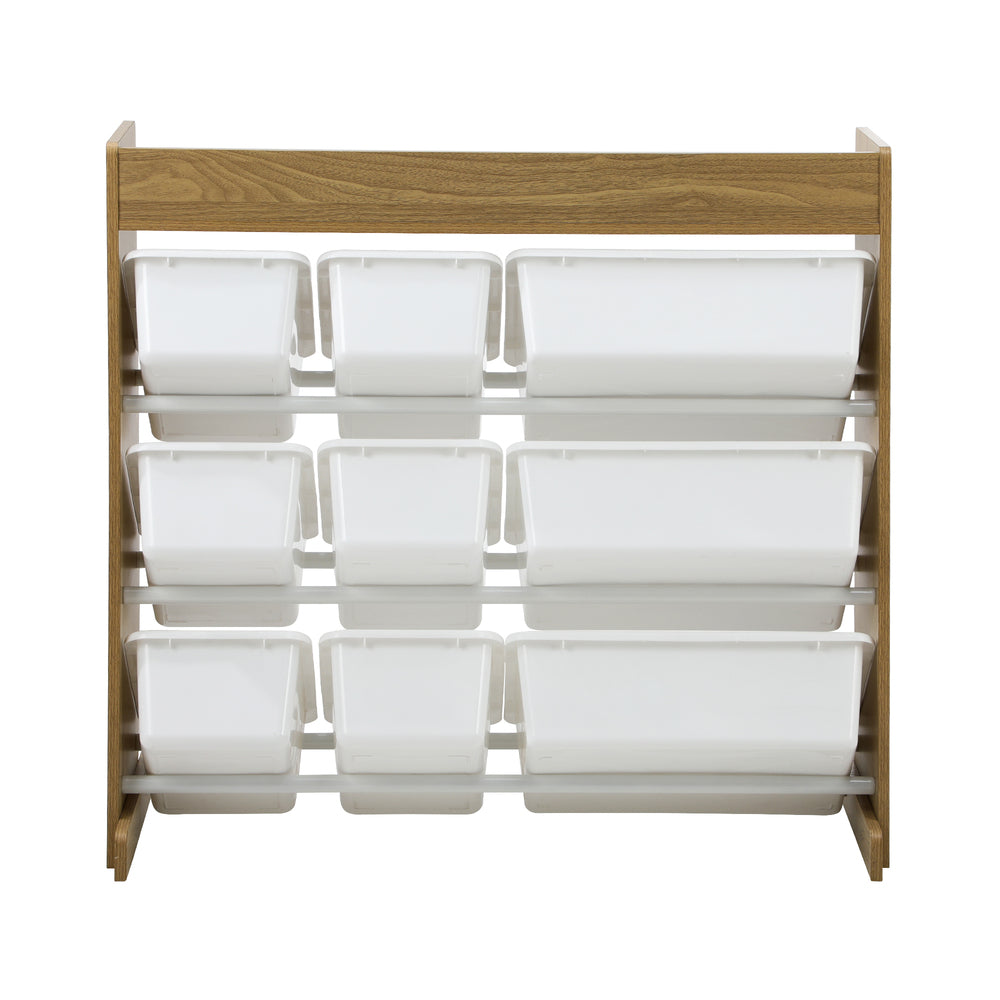 Oikiture 9 Bins Kids Toy Box Organiser Display Shelf