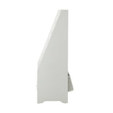 Oikiture 4-tier Kids Storage Rack with 3 Boxes White