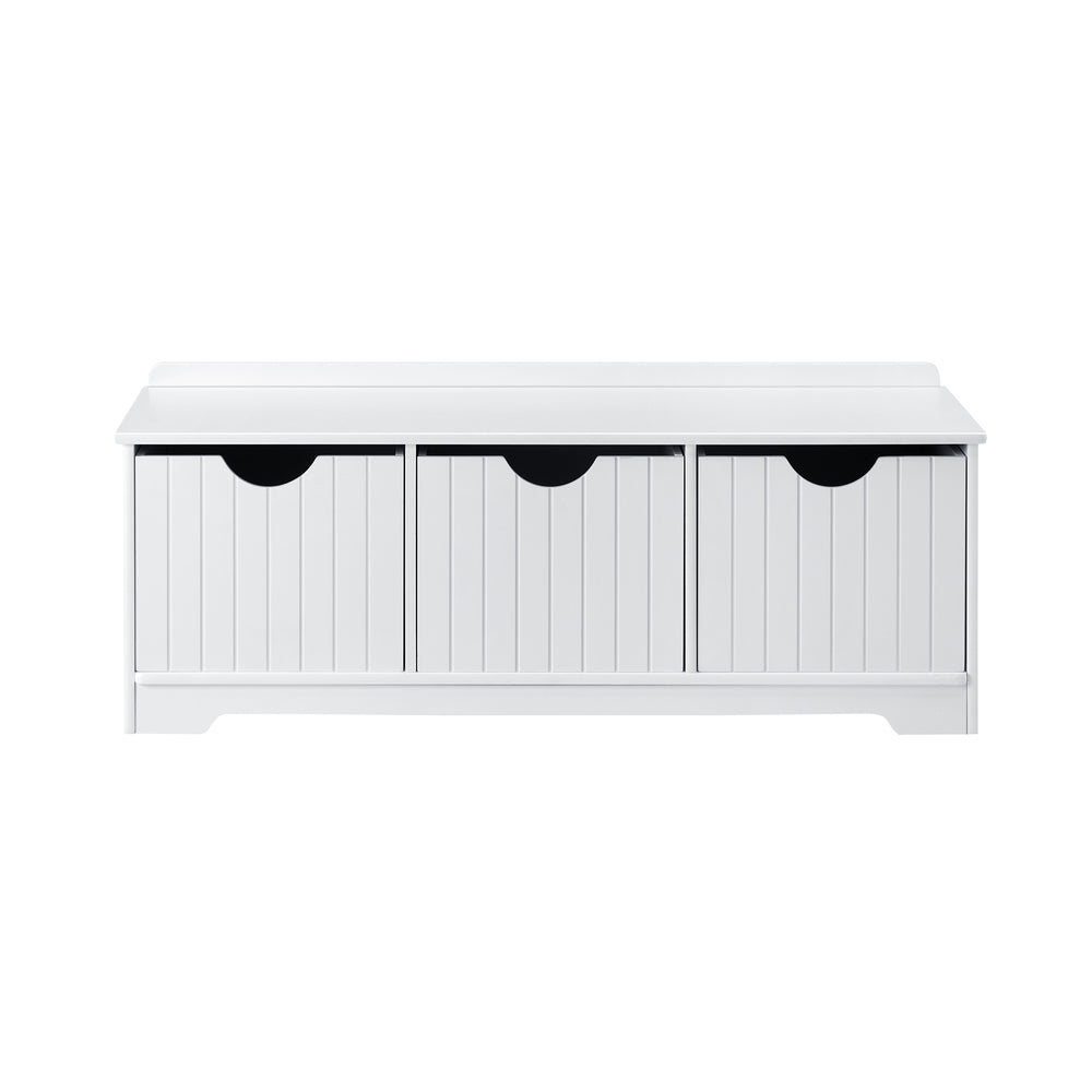 Oikiture Kids Toy Storage Box Organiser Seating Bench
