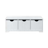 Oikiture Kids Toy Storage Box Organiser Seating Bench - Top-Down View