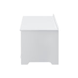 Oikiture Kids Toy Storage Box Organiser Seating Bench - Side View