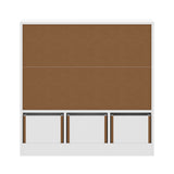 Oikiture Kids Storage Organiser Cabinet With Removable Box White
