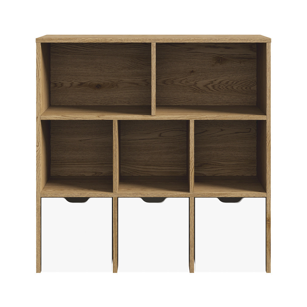 Oikiture Kids Storage Cabinet Organiser With Removable Box Natural