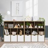 Oikiture Kids Storage Cabinet Organiser With Removable Box Natural - Extra Image
