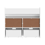 Oikiture Kids Bookshelf Toy Storage Box Organiser Display Shelf White