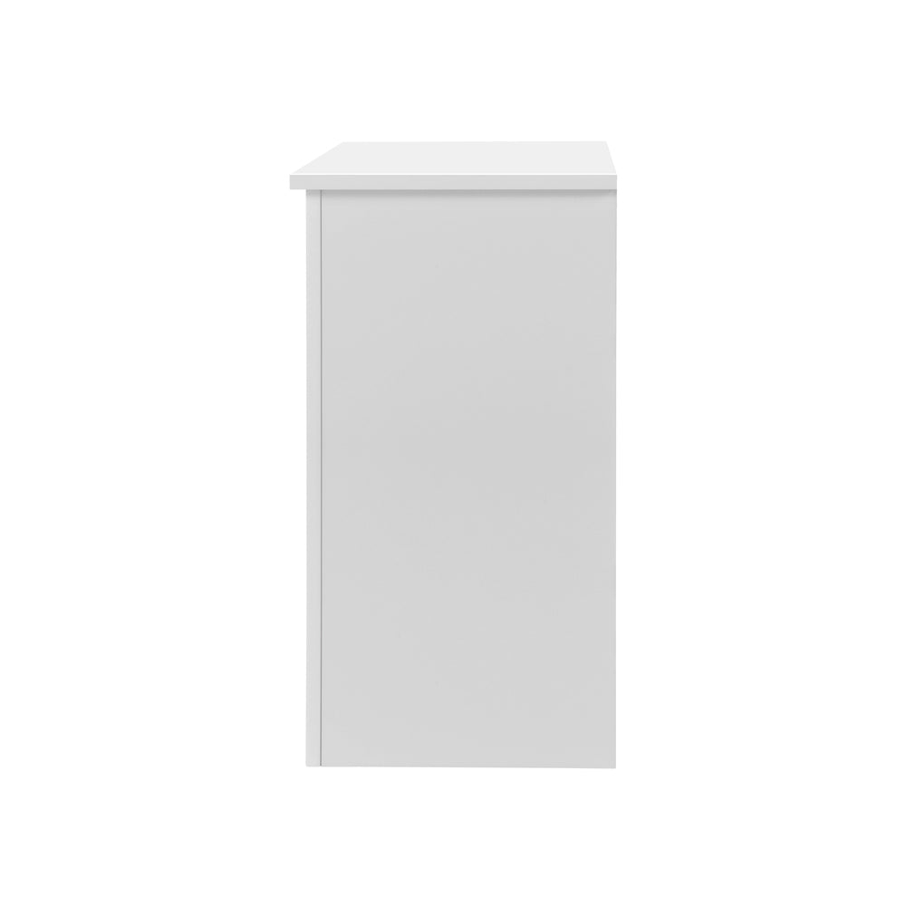 Oikiture Wooden Kids Storage Cabinet With Portable Box