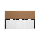 Oikiture Wooden Kids Storage Cabinet With Portable Box