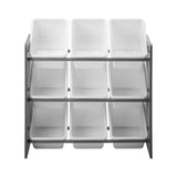 Oikiture Kids Storage 9 Bins Display Shelf Storage Rack - Side View